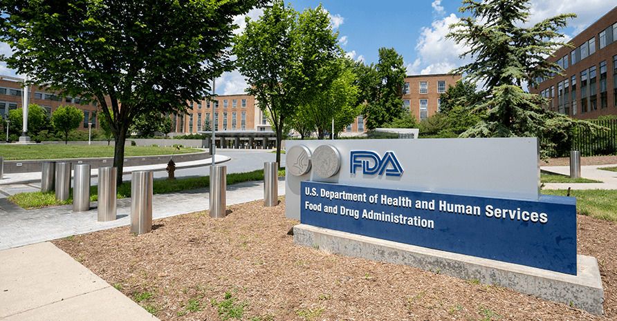 Sign that reads FDA U.S. Department of Health and Human Services Food and Drug Administration