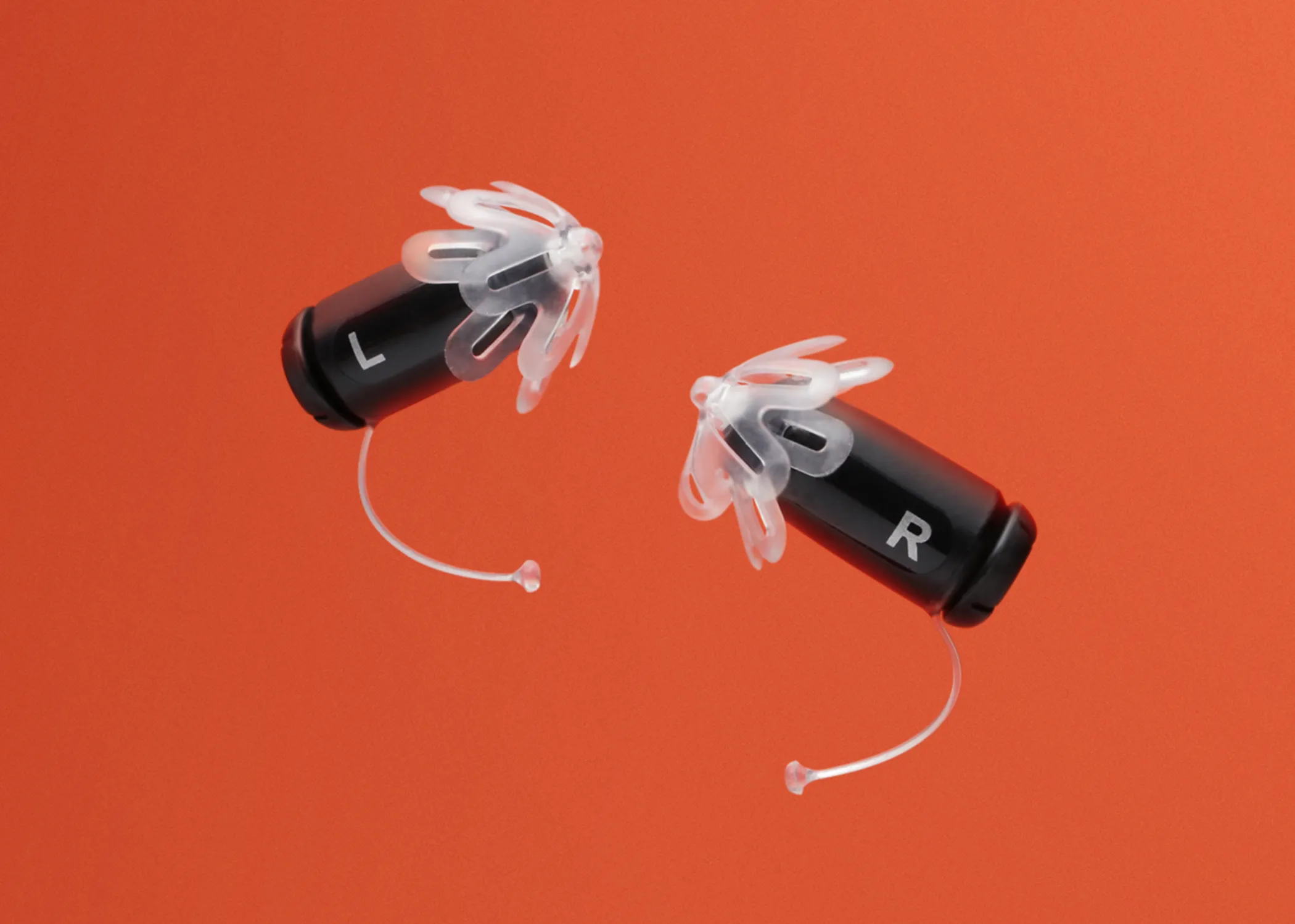 Closeup of Eargo 5 hearing aids